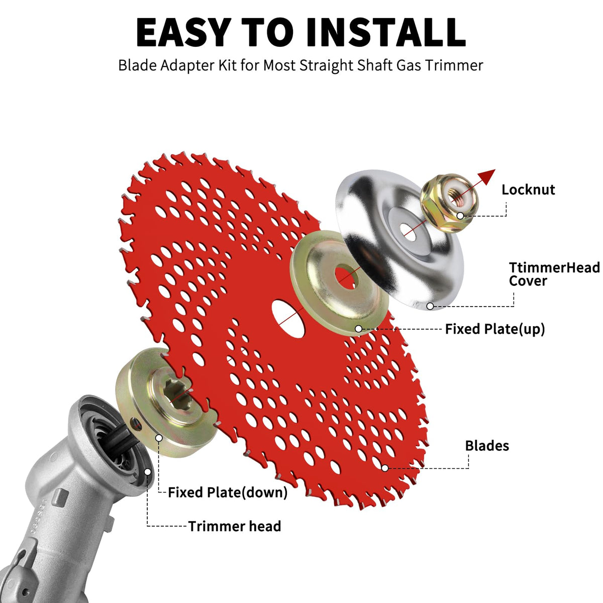 Cyleto easy assembly with blade adapter kit