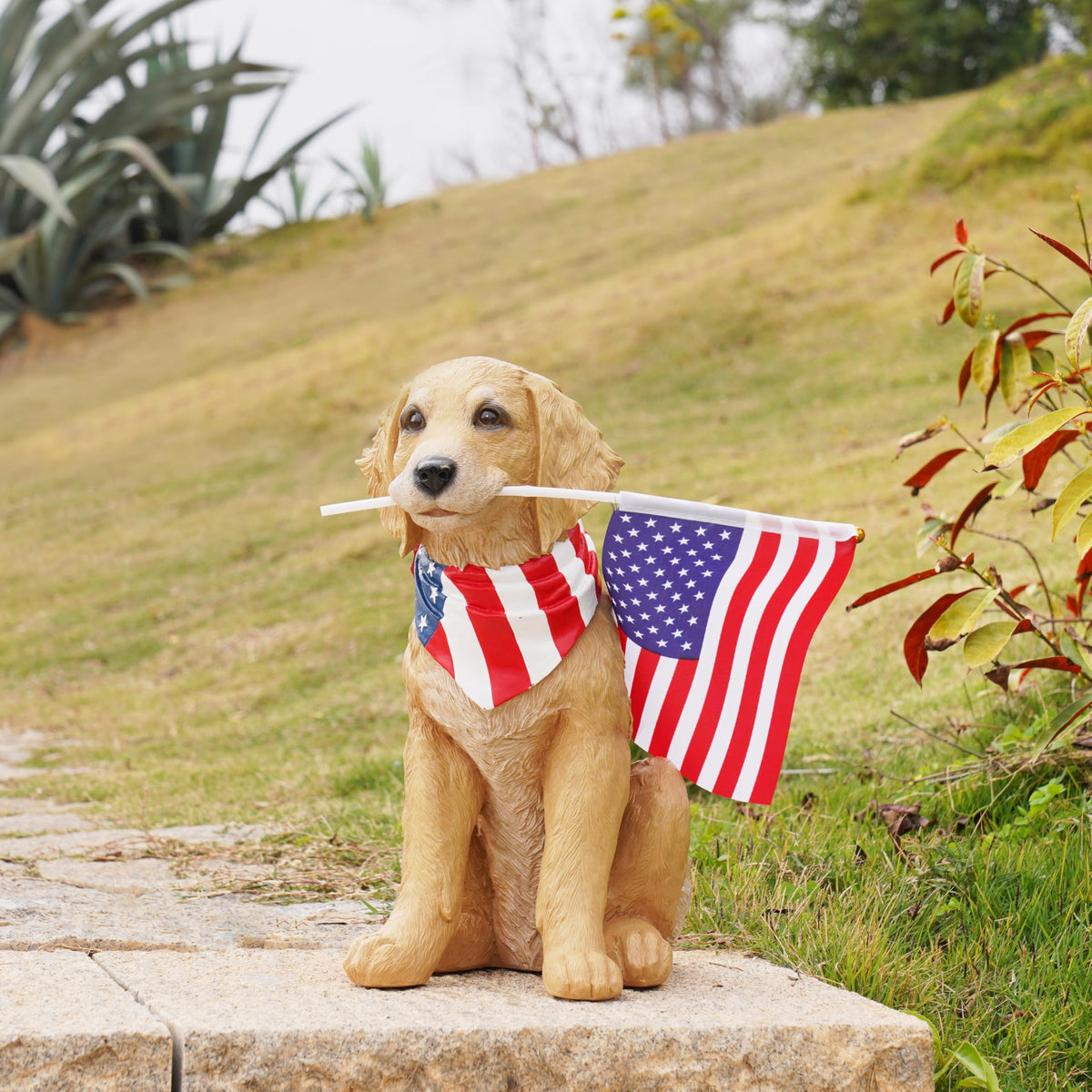 Removable flag design for easy seasonal patriotic displays by Cynkeyee.