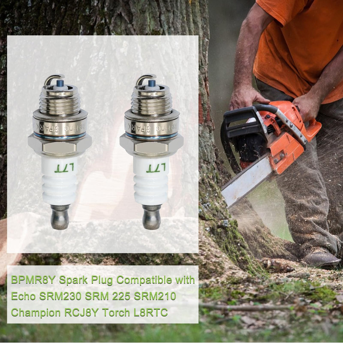 Cynkpeg BPM8Y spark plug designed for 33cc–49cc engines and reliable ignition.