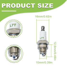 Cynkpeg BPM8Y spark plug compatible with Echo GT-series tools in view.