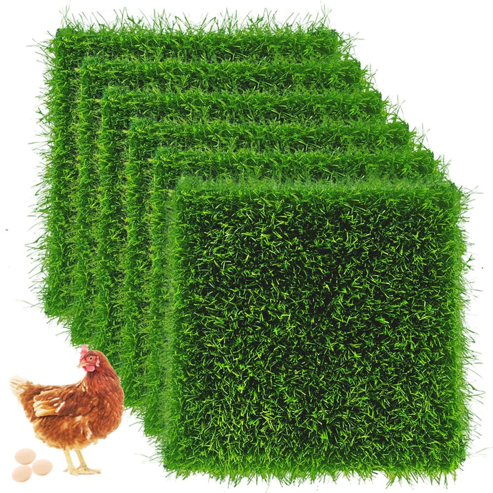 Cynrikah nesting pads 6-pack in 12x12 inches, ideal for tidy coop setup and soft nesting.