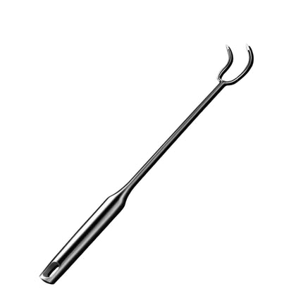 Cyoufine meat hook flipper 16-inch side view for safe grilling