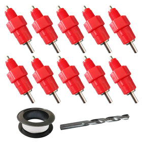 Cyrading chicken waterer nipples close-up highlights durable build for daily use