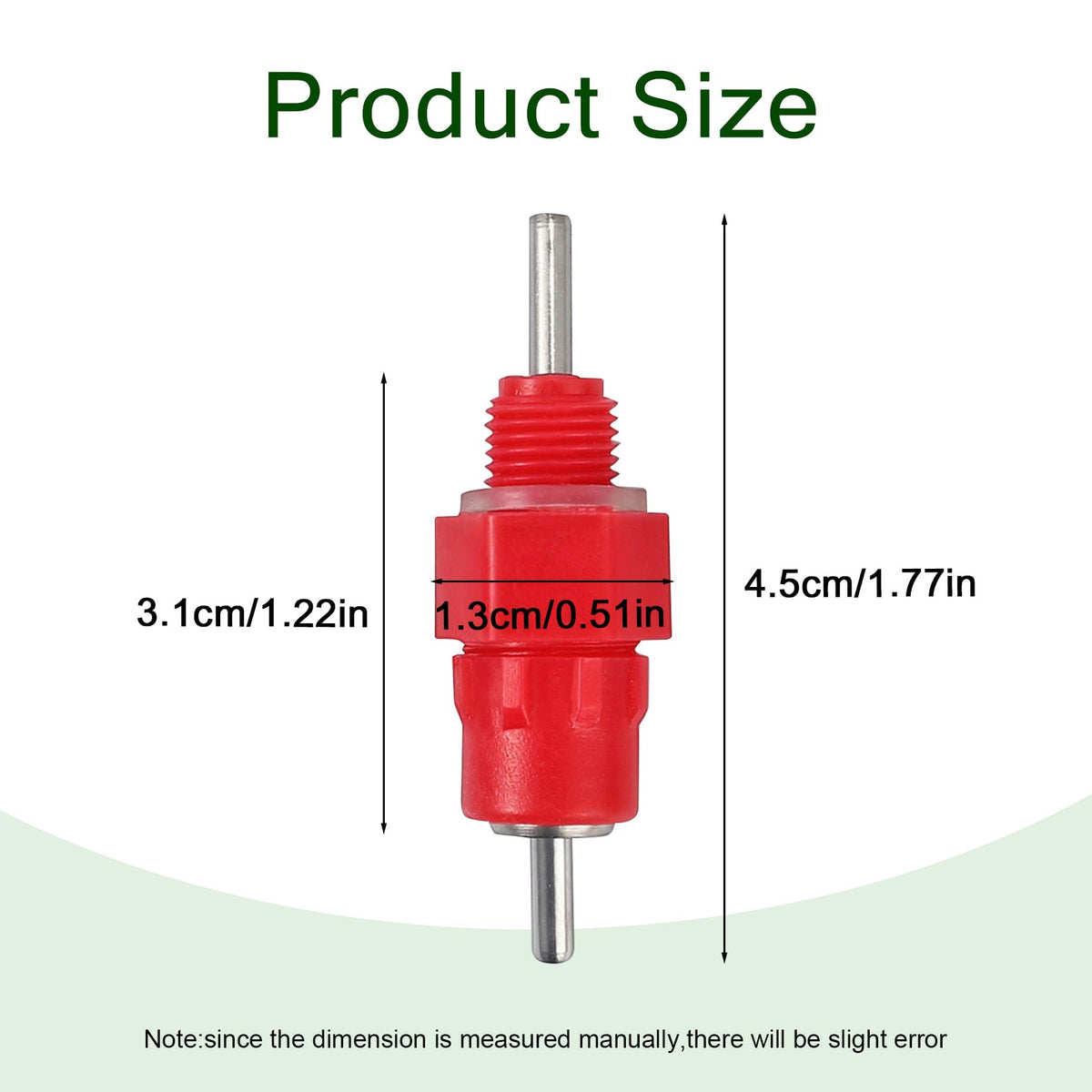 Cyrading chicken waterer nipples materials detail emphasizes rust-resistant components for outdoor use
