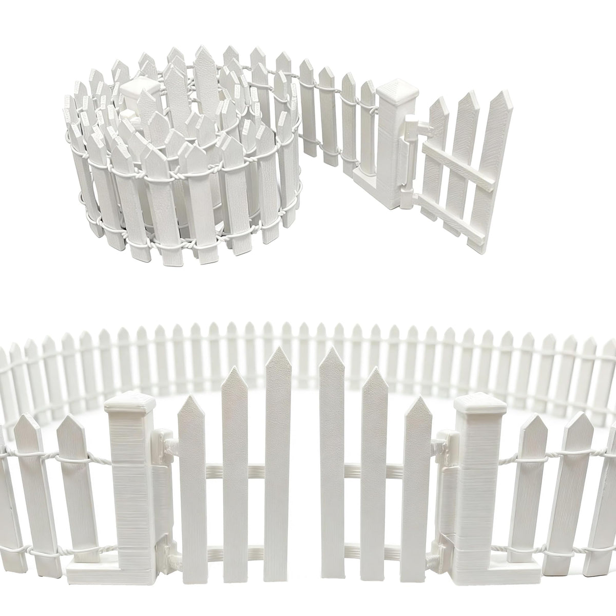 Cyraft miniature fairy garden fence with gate to frame dioramas