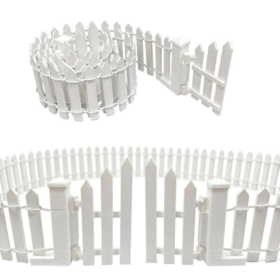 Cyraft miniature fairy garden fence with gate to frame dioramas