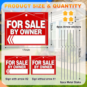 Cyrico arrow stickers help guide buyers to the property