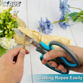 CYRUS flower scissors showing thorn remover feature for easy pruning