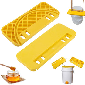 CYSFETENA honey uncapping tank holder secures frames for clean honey flow.