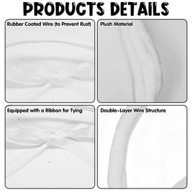 CYUXING goose wings adjustable design fits 23-28 inches for secure, natural look.