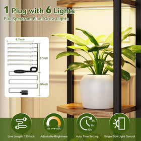 CYXPHION C1 55-inch height shelf elevates room decor and plant organization