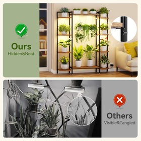 CYXPHION C1 six-tier plant stand offers spacious display and storage