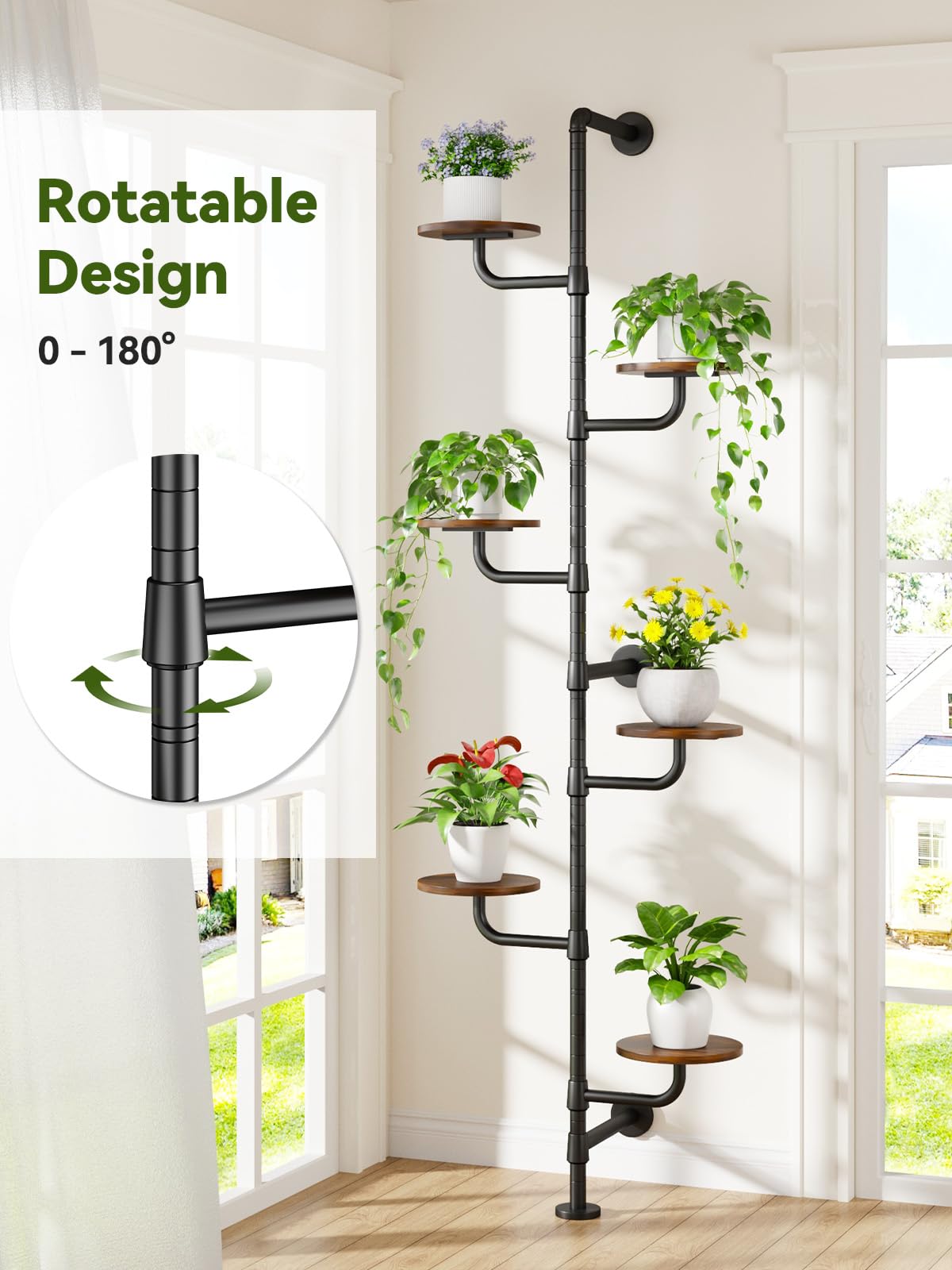CYXPHION C5 sturdy shelves support over 55 pounds each.