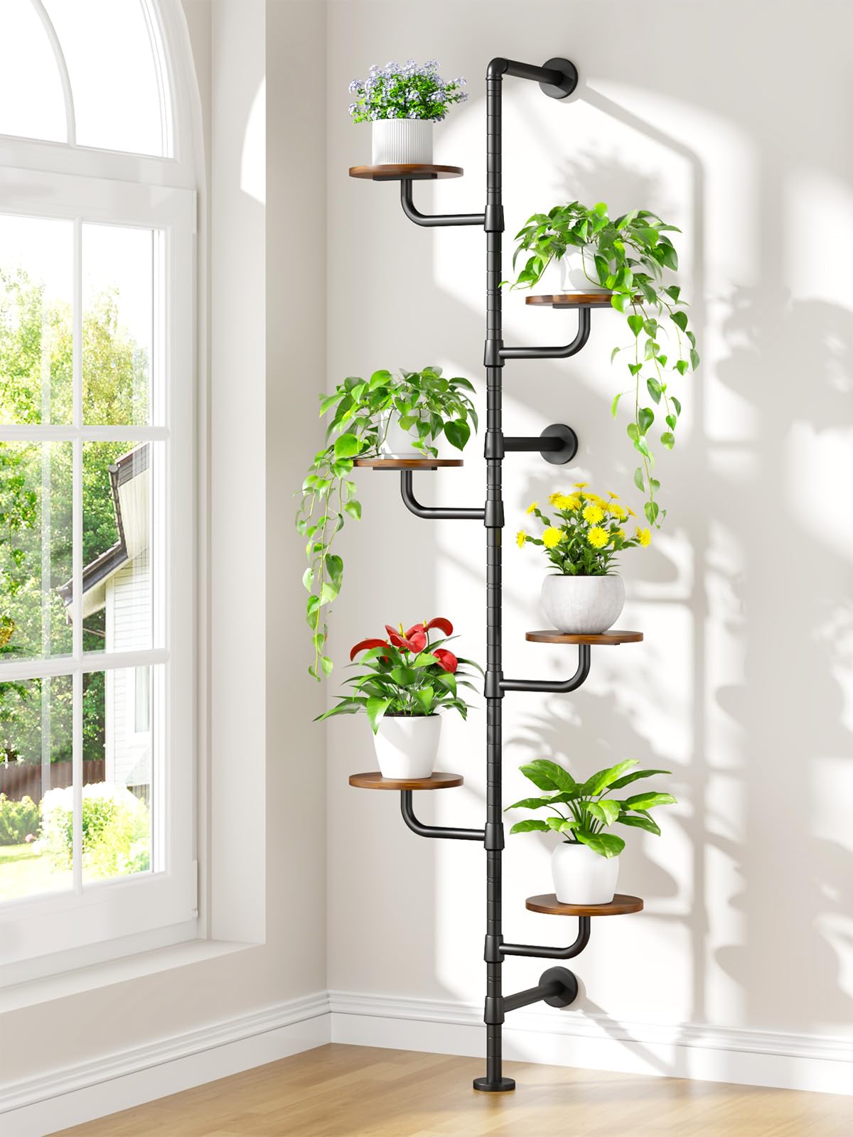 CYXPHION C5 rotating shelves maximize sunlight for indoor plants.