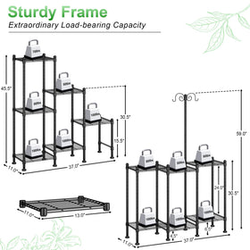CYXPHION durable sturdy frame holds even heavy plants with stable wobble-free performance.