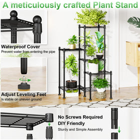 CYXPHION six-tier design ensures ample space and easy access to each pot.