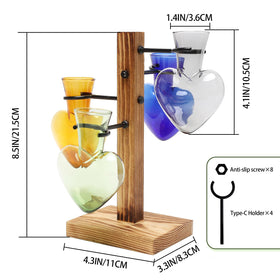 CYZglass colored glass vase adds bright visual appeal to any room