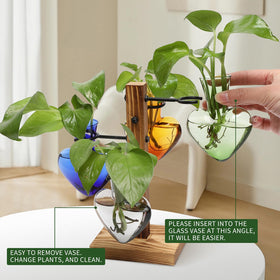 CYZglass four C-shaped hangers offer flexible display for desks