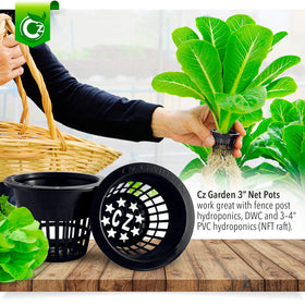 Cz Garden Supply heavy-duty UV-resistant net cup for outdoor use.