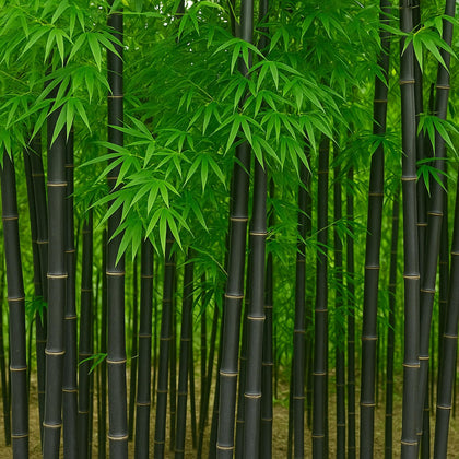 CZ Grain black bamboo seeds show dark canes for dramatic garden privacy