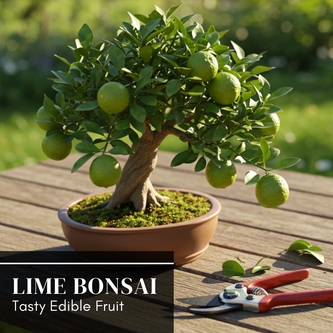 CZ Grain Dwarf Lime Fruits forming on developing plant, potential fresh harvest.