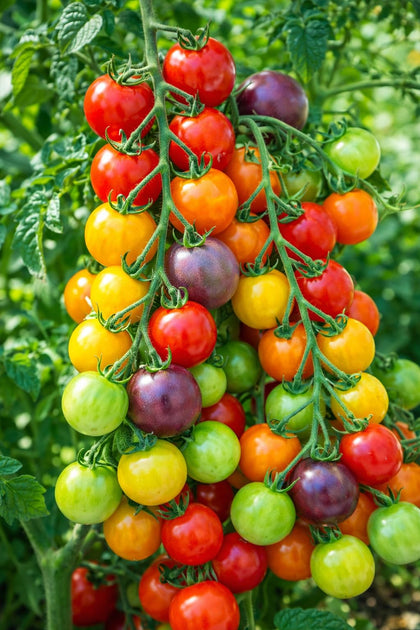 CZ Grain Rainbow cherry tomato seeds pack for vibrant garden color and easy home growing.