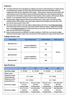 CZH-LABS LVD auto-reconnect function demonstrates battery protection in operation.