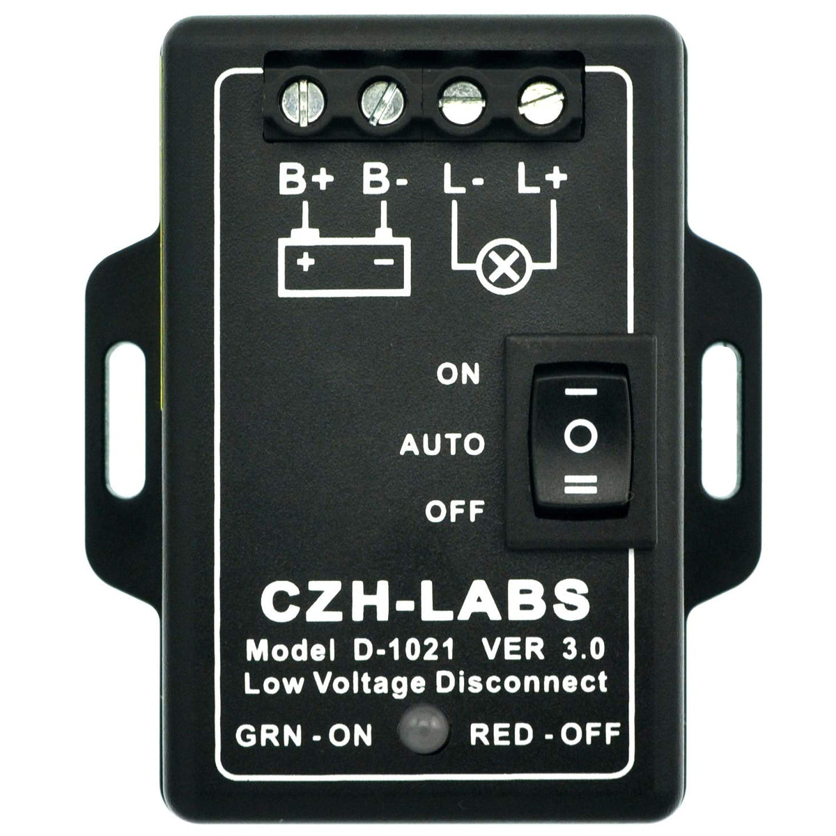 CZH-LABS LVD module front view shows compact panel mount for space-saving installs.