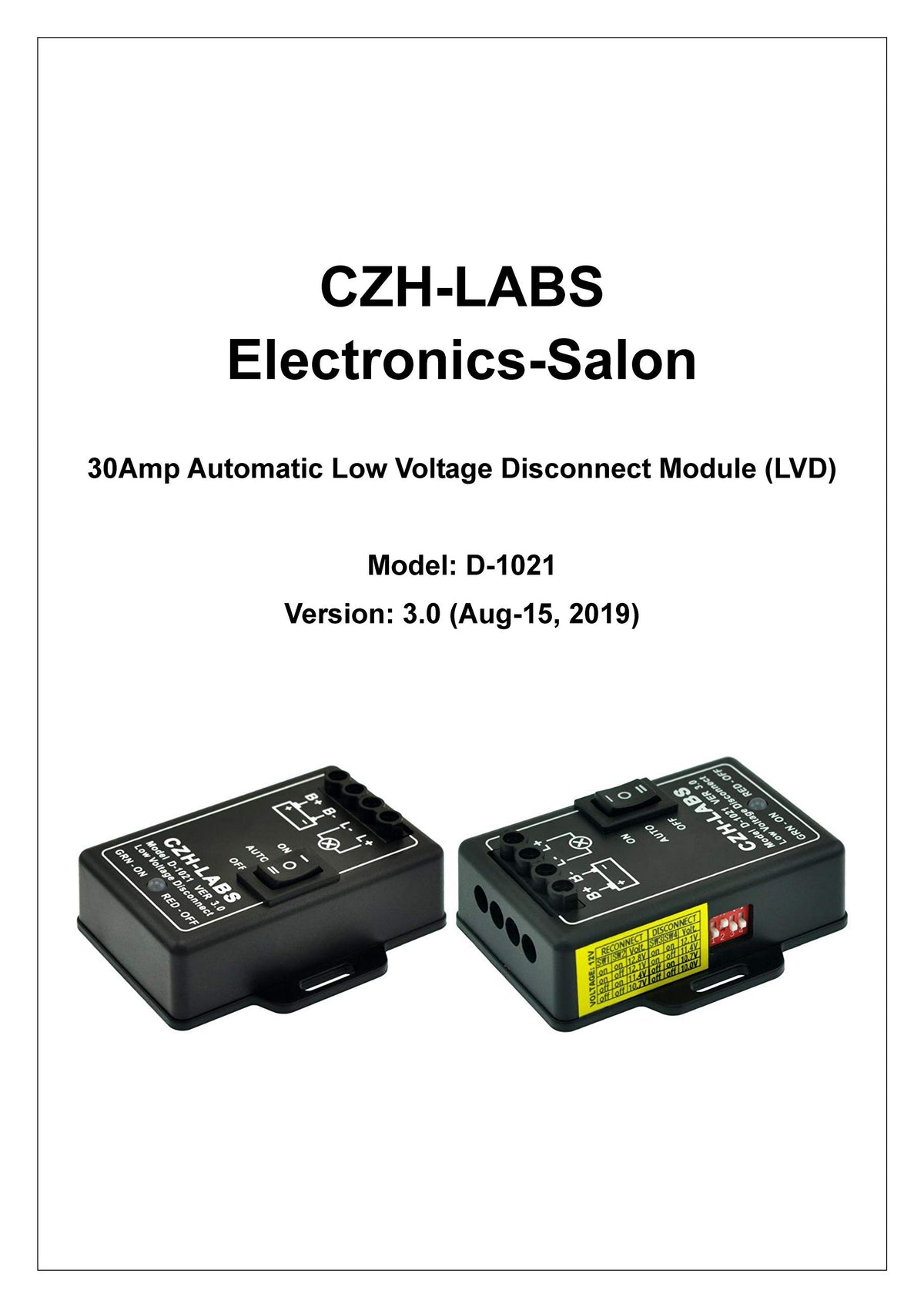 CZH-LABS LVD dual-color LED indicators show ON and OFF status clearly.