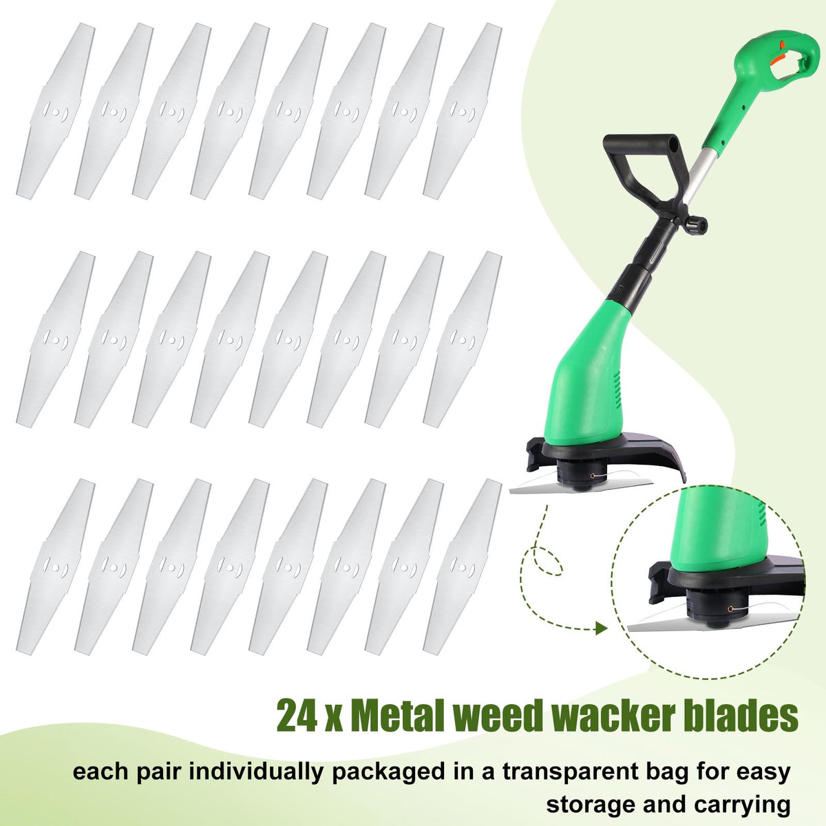 Czlotyh double-sided cutting blades ensure even trimming results.