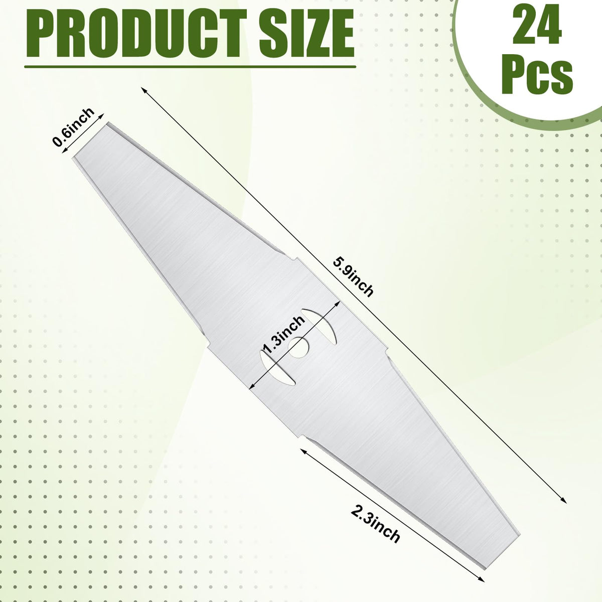 Czlotyh metal mower blades durable and wear-resistant for steady cuts.