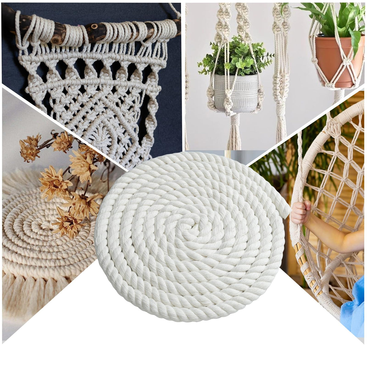 Czoynife cotton rope suitable for indoor and outdoor use