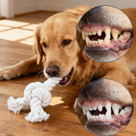 Czoynife cotton rope pet toy for gentle tug play