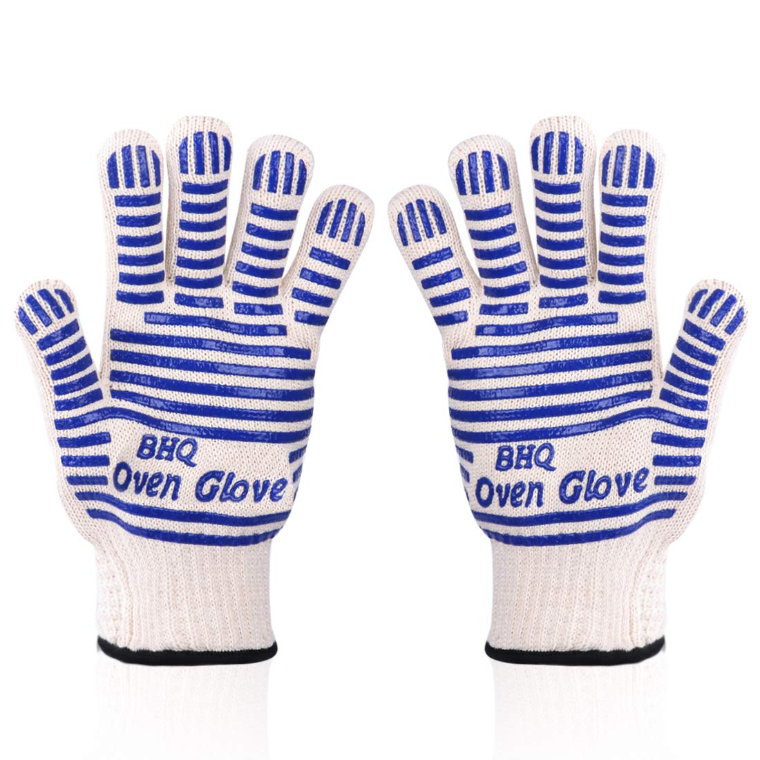 czsyczzs extreme heat gloves blue front view for oven and grill