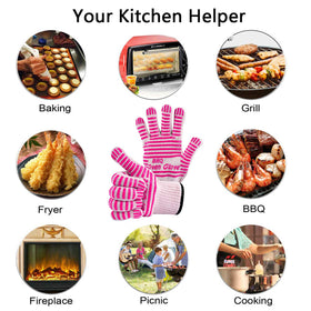 CZSYZCZS gift packaging ready oven gloves pink