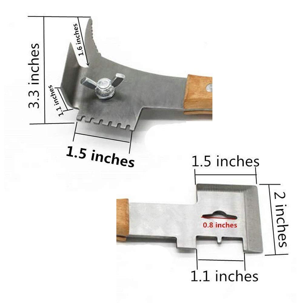 Dabkanna frame lifter end helps lift frames safely.