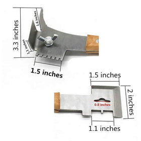 Dabkanna frame lifter end helps lift frames safely.