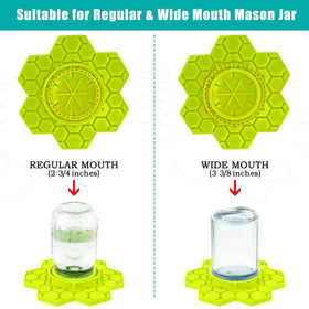 Two-pack set enables multiple safe drinking zones for pollinators.