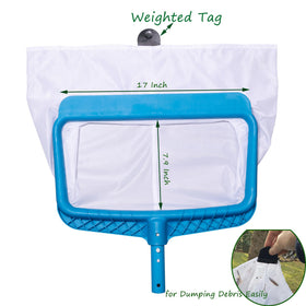 DABOVIN pool bottom skimmer with pole not included, compatible with standard poles.