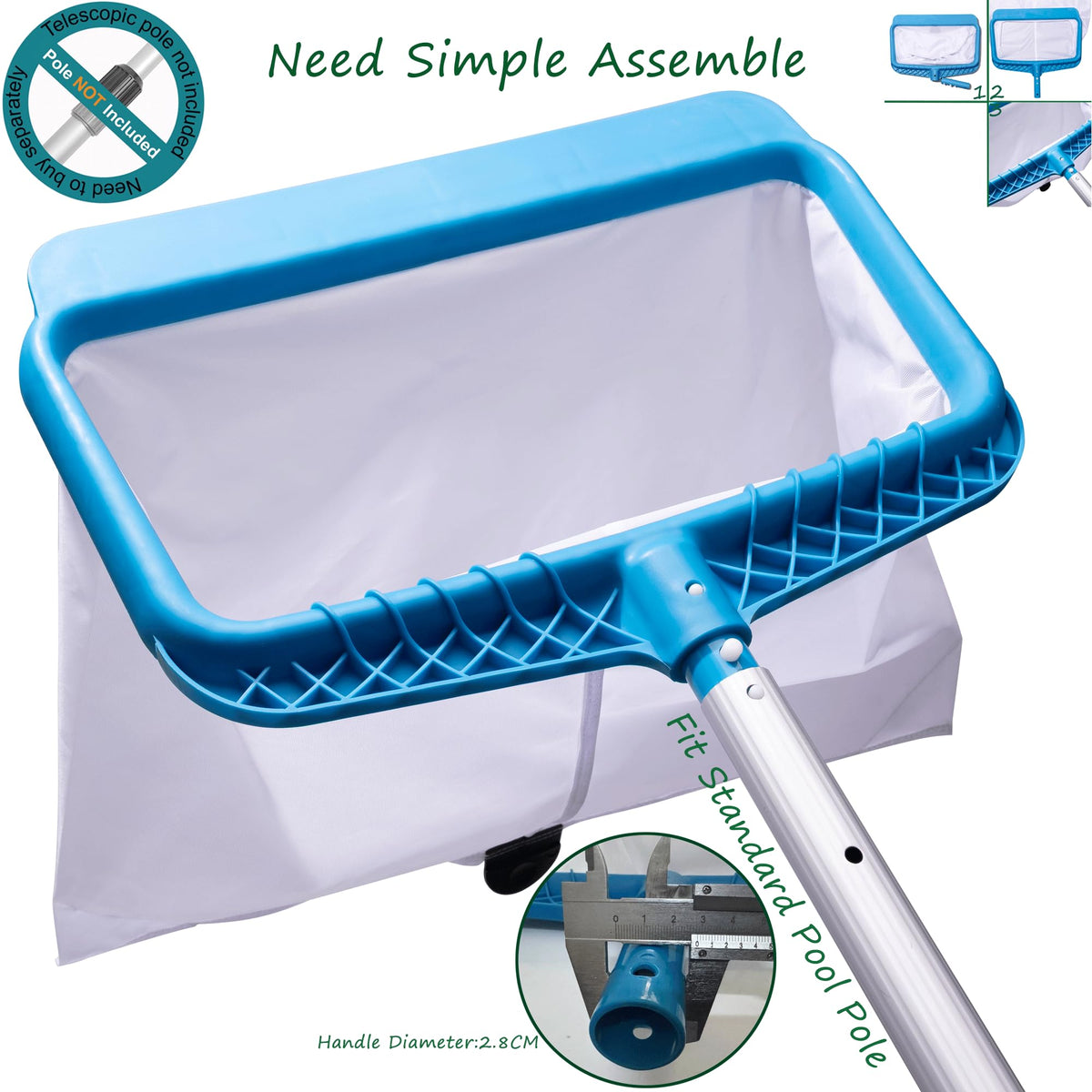 DABOVIN skimmer suitable for in-ground pools, fountains, hot tubs, ponds, and water features.