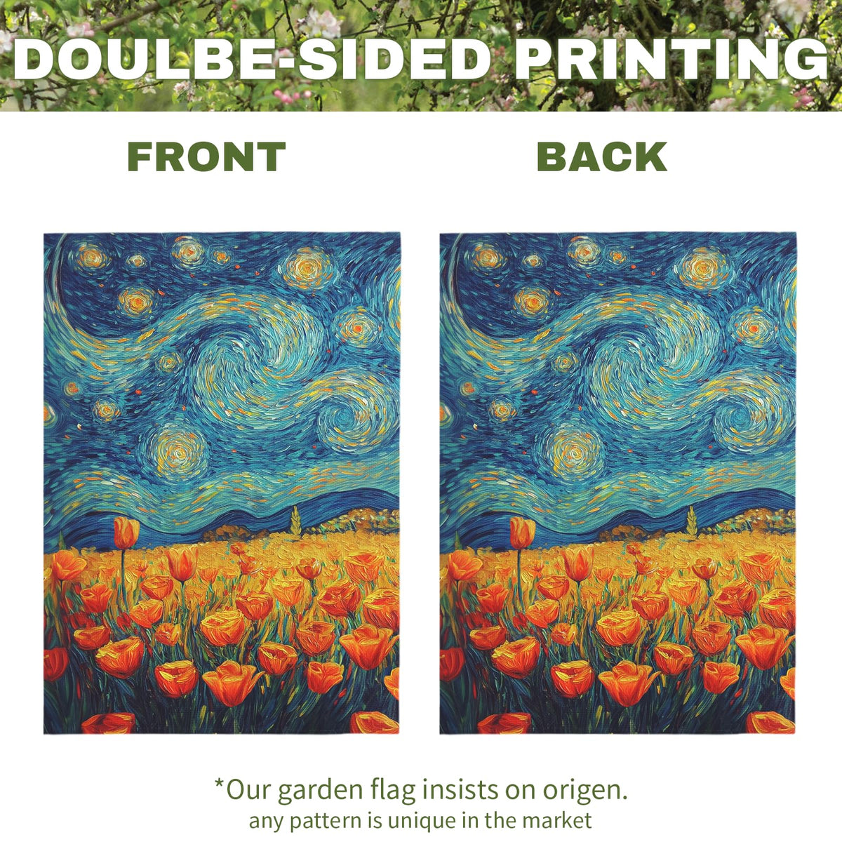 Dacawin weather-resistant flag, durable polyester withstands sun, rain, and wind.