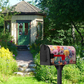 Dacawin colorful flowers mailbox cover for stylish outdoor decor