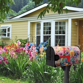 Dacawin daisy pattern mailbox cover adds cheerful porch charm