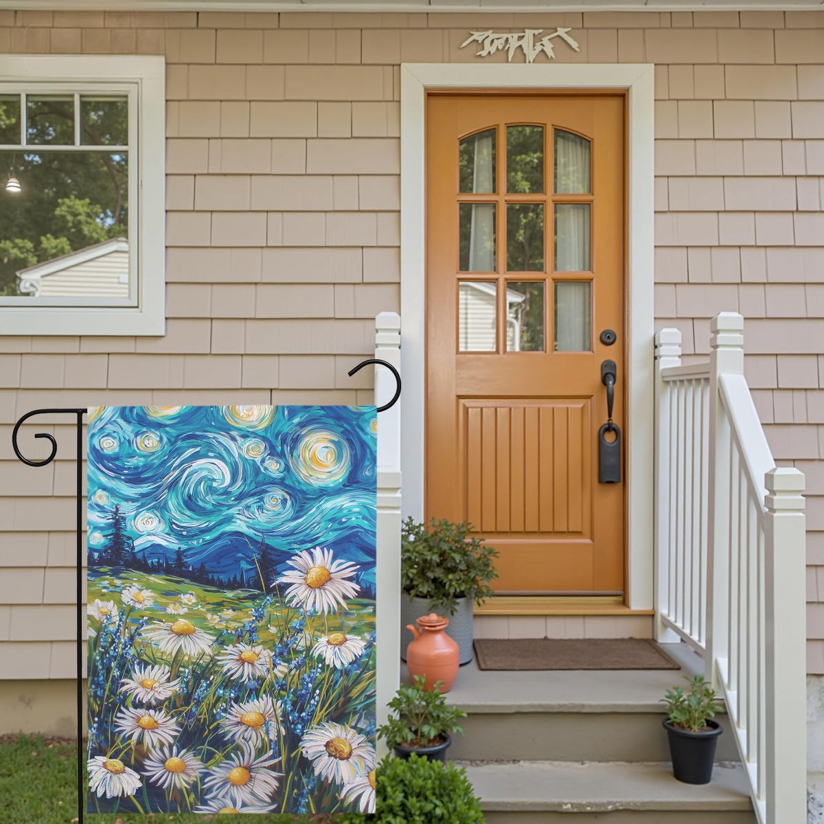 Dacawin Double-sided flag print ensures visibility from both sides in the yard.