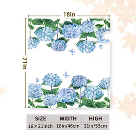 Installed Dacawin hydrangea mailbox cover on standard box