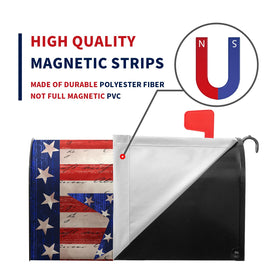 Dacawin patriotic star mailbox cover highlights outdoor curb appeal.
