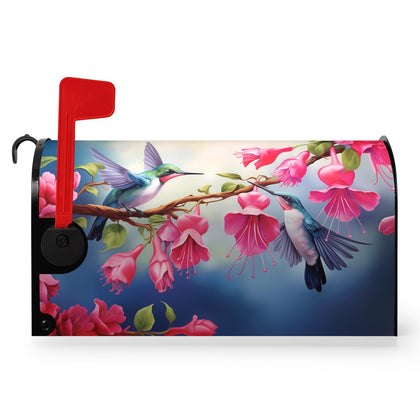 Dacawin spring hummingbird mailbox cover on a 21x18 inch box adds curb appeal