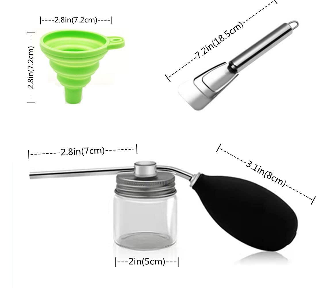 Shovel and hopper of the Dadaozhijian kit for precise, mess-free filling