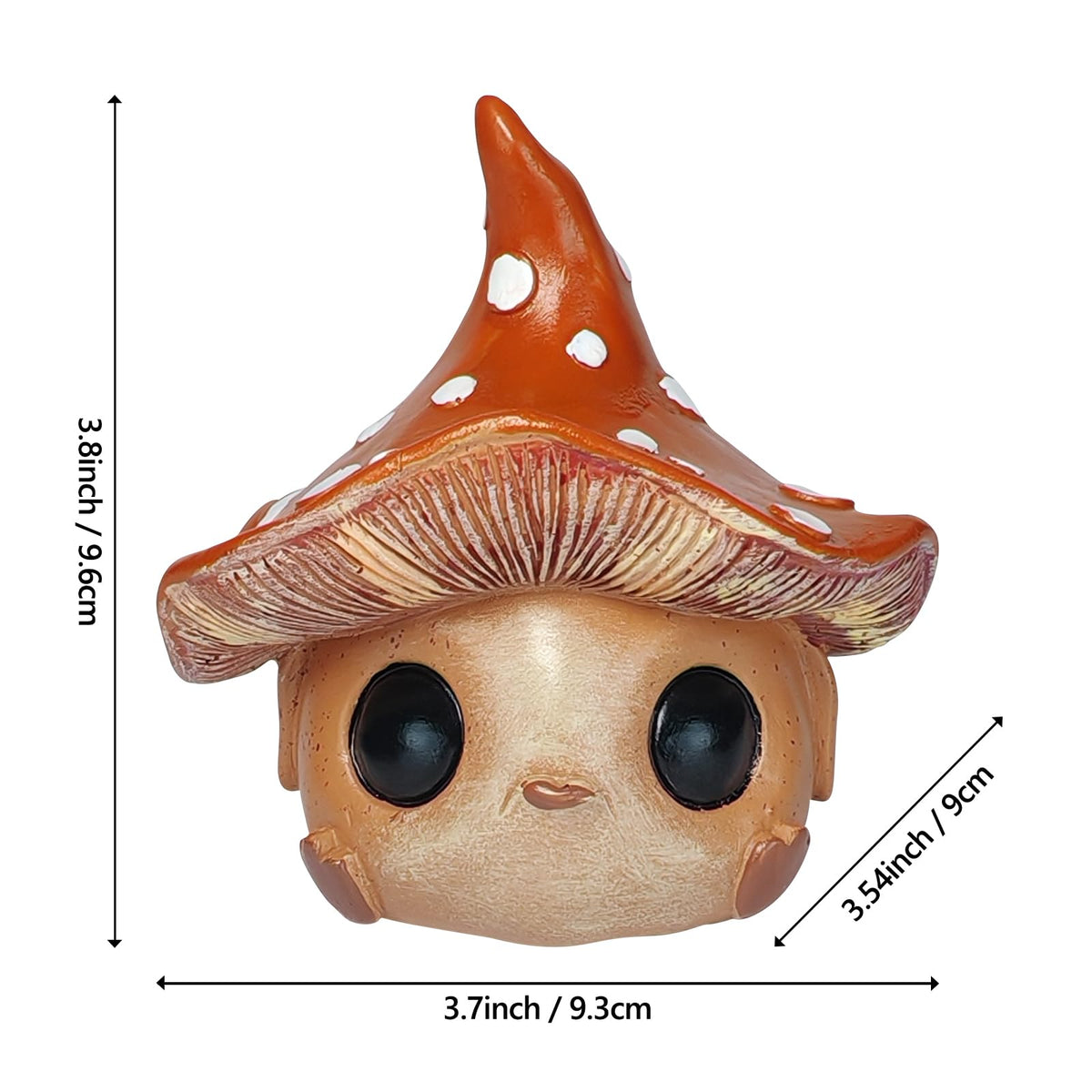 DAECHAO mushroom garden gnome figurine enhances fairy garden scenes