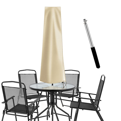 Dafire patio umbrella cover for 7-9 ft umbrellas provides rain and sun protection.